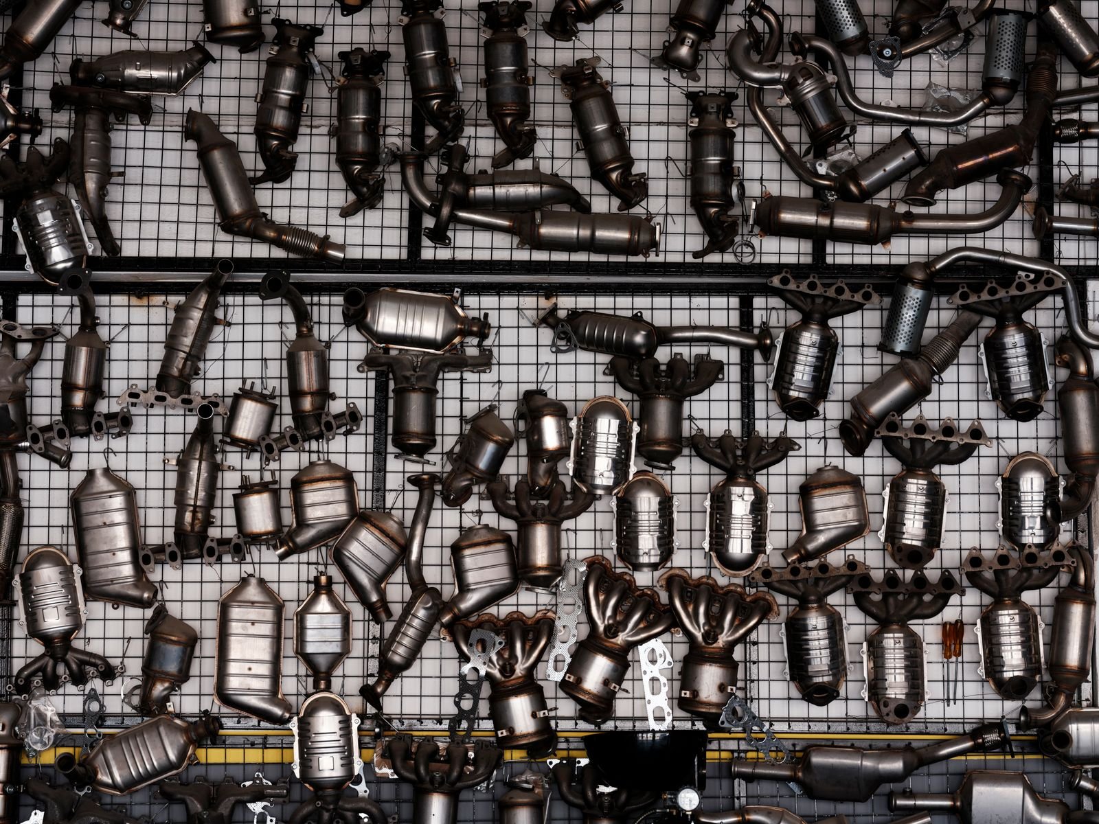 Auto parts wall